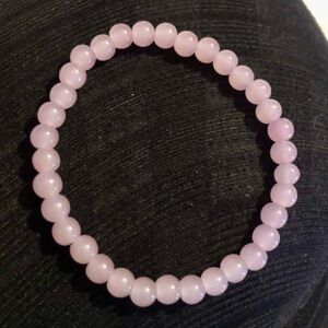 Natural Rose Quartz Stone Beaded Bracelet